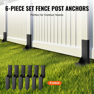 Fence Post Anchor Repair Kit | 6-Pack Inner Stakes for Fence Repair