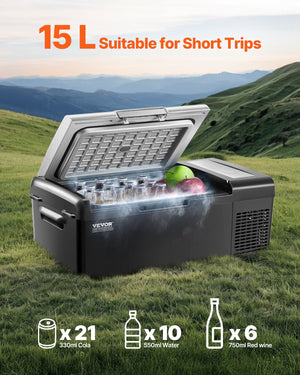 Car Refrigerator Freezer | 15L Portable Single Zone Compressor Fridge