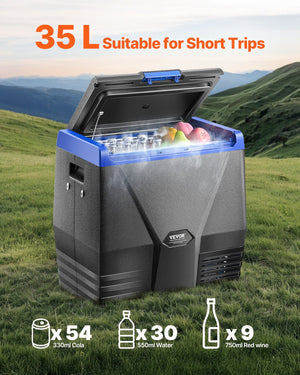 Car Refrigerator Freezer | 35L Portable Single Zone Compressor Fridge