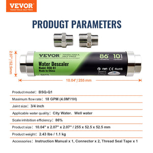 Salt-Free Descaler | Whole House Physical Scale Prevention System