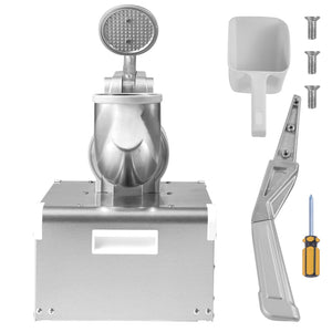 Commercial Ice Shaver | 661lb/hr Electric Snow Cone Machine | Dual Blade 350W Ice Crusher