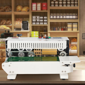 Continuous Band Sealer | Horizontal Bag Sealing Machine with Count Function