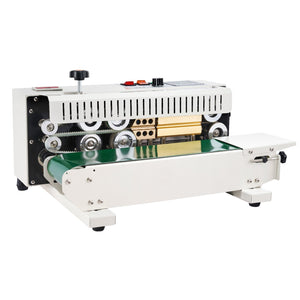 Continuous Band Sealer | Horizontal Bag Sealing Machine with Count Function