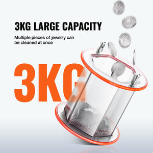 Rotary Tumbler | 3kg Jewelry Polisher & Finishing Machine