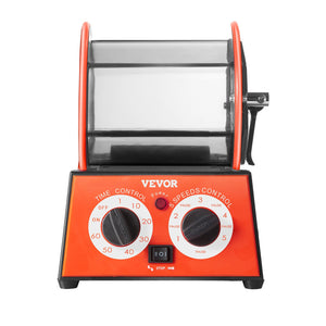 Jewelry Polisher Tumbler 11lbs / 5kg | Rotary Finishing Machine with 5 Speeds & Timer | Polishing, Grinding & Buffing for Jewellery, Coins & Gemstones