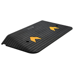 Rubber Threshold Ramp 7.6cm Rise | 1 Channel | 150 Ton Capacity | Non-Slip Rubber Entry Ramp for Wheelchairs & Scooters
