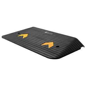 Rubber Threshold Ramp 7.6cm Rise | 1 Channel | 150 Ton Capacity | Non-Slip Rubber Entry Ramp for Wheelchairs & Scooters