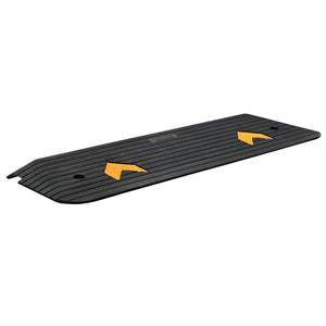 Rubber Threshold Ramp 2.5cm Rise | 15 Ton Capacity | Non-Slip Natural Rubber Entry Ramp for Wheelchair & Scooter Access
