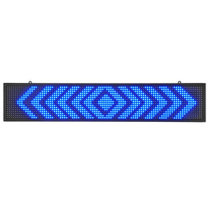 Programmable LED Sign P10 | Full Colour Scrolling Display Panel 99x19cm | WiFi & USB Control | Custom Text & Animation for Shops, Businesses & Events