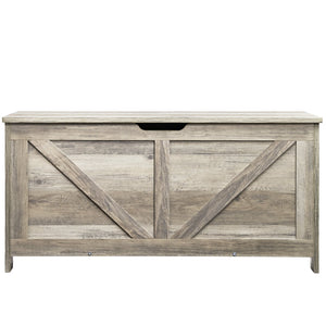 Toy Storage Bench | Wooden 38.98"x15.55"x18.9" Chest for Kids Toys | Grey
