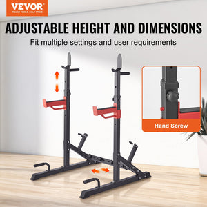 Squat Rack | Adjustable Heavy Duty Barbell Power Stand