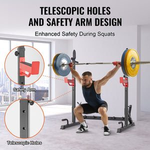 Squat Rack | Adjustable Heavy Duty Barbell Power Stand