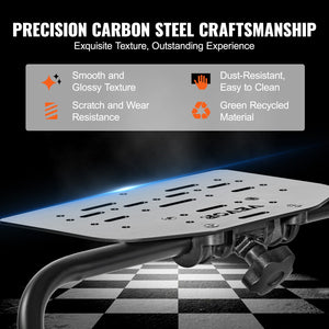 Racing Wheel Stand | Foldable Height Adjustable Base | For Logitech & Thrustmaster GT/Formula Seating