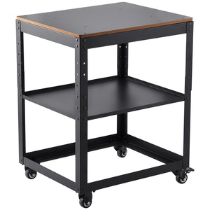 Planer Stand 45kg Capacity | 3-Height Adjustable Table with Casters & Storage | Fits Most Planers, Saws & Benchtop Tools