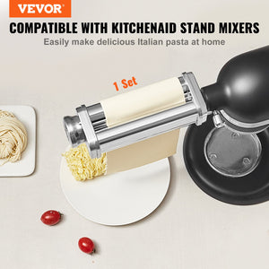 Pasta Attachment for KitchenAid | Stainless Steel Pasta Sheet Roller | 8 Thickness Settings