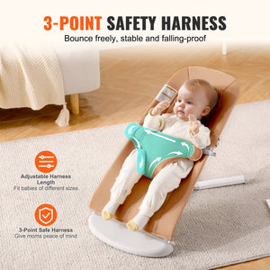 Baby Bouncer Seat | Folding Infant Chair with 2 Recline Positions
