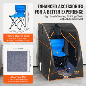 Sauna Tent | Far Infrared 1050W Portable Home Spa for Weight Loss & Detox