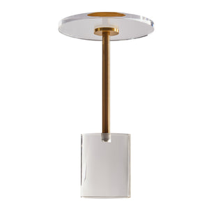 Clear Acrylic End Table | Round 11.9" Top | 21.4" Height