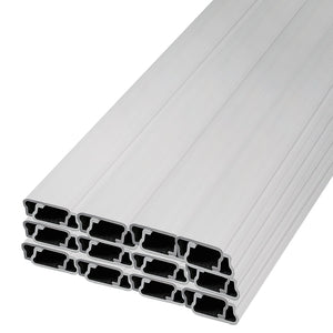 Greenhouse Spring Wire & Lock Channel 2m | 50 Pack PE Coated Wire & Aluminium U-Channel | For Plastic Film & Shade Cloth Attachment