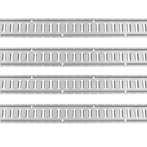 E-Track Tie-Down Rail Kit 24pc | 8 Steel Rails + O-Rings + Tie-Offs | 816kg Load Capacity