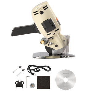 Fabric Cutter | 250W Rotary Cutting Machine with Octagonal Blade | Cuts Cloth, Leather & Multi-Layers