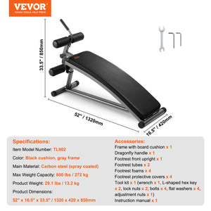 Adjustable Weight Bench | Sit-Up & Incline Strength Training Bench
