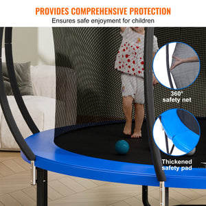 Trampoline | 3.66m Heavy Duty 181kg Capacity with Ladder, Curved Pole & Safety Net | Outdoor Recreational for Kids & Adults