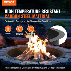 Fire Pit Ring | Round Inner Steel Liner | DIY Campfire