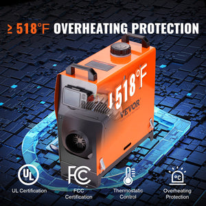 8KW Diesel Air Heater | Bluetooth App Control All-in-One Heater with Automatic Altitude Adjustment | LCD & Remote | Portable Parking Heater for Home, RV, Trailer, Camper, Van & Boat