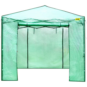 Pop-Up Greenhouse | 12'x8'x8' Portable with Doors & Windows | PE Cover & Powder-Coated Steel Frame