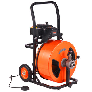 Drain Cleaner Machine | 100ft x 3/4" Auto Feed Snake Auger