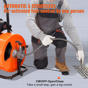 Drain Cleaner Machine | 100ft x 3/4" Auto Feed Snake Auger