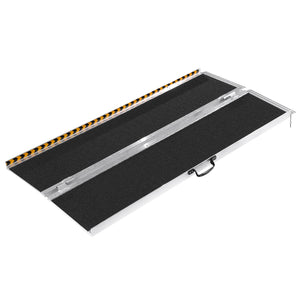 Portable Wheelchair Ramp 183cm | 363kg Capacity | Non-Slip Aluminium Folding Threshold Ramp | Mobility Scooter & Wheelchair Access Ramp for Steps, Stairs, Doorways & Curbs