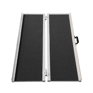 Portable Wheelchair Ramp 183cm | 363kg Capacity | Non-Slip Aluminium Folding Threshold Ramp | Mobility Scooter & Wheelchair Access Ramp for Steps, Stairs, Doorways & Curbs