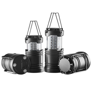 LED Camping Lanterns | Collapsible Battery Powered Flashlights | Set of 4