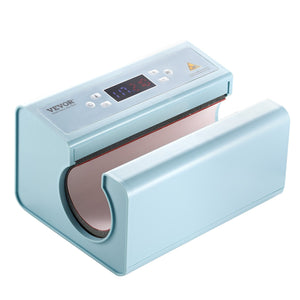 Auto Tumbler Heat Press | 325–887ml Sublimation Mug Press | Blue