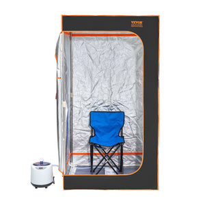 Full-Size Steam Sauna Tent | 1000W with Chair & Blanket | 880x880x1600mm Personal Spa