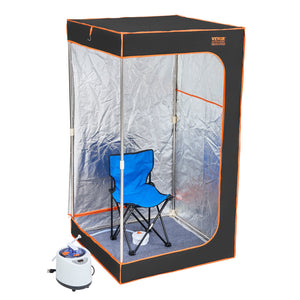 Full-Size Steam Sauna Tent | 1000W with Chair & Blanket | 880x880x1600mm Personal Spa
