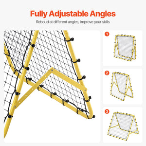 Soccer Rebounder Net | 40x35x37" Kick-Back Football Training Net