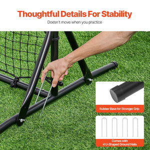 Soccer Rebound Trainer 6x4 ft | Double-Sided Net for Training