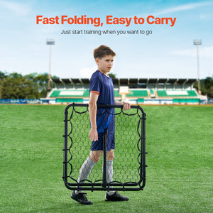 Soccer Rebounder Net | 34x34" Portable Kick-Back Trainer