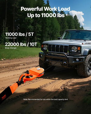 Snatch Block 10 Ton | Recovery Winch Pulley 22,000 lbs Capacity | For Off-Road ATV UTV