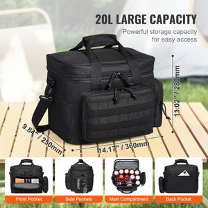 Cooler Bag | 20L Insulated Lunch Tote with Molle & Storage Pockets