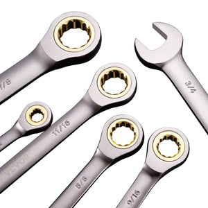 Wrench Set | 24-Piece SAE & Metric Combination Wrenches with Organizer