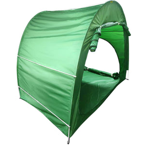 Bike Cover Storage Tent | 420D Oxford Fabric | Holds 4 Bikes | Waterproof Outdoor Bicycle Storage Shed with Carry Bag | Green