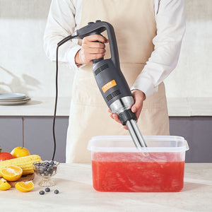 Commercial Immersion Blender 350W | Heavy Duty Hand Mixer for Soups & Sauces | Ergonomic Grip & Stainless Steel Shaft