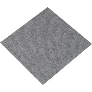 Peel & Stick Carpet Tiles 12 Pack | Self-Adhesive Floor Squares | Light Gray | Indoor & Outdoor