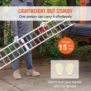 Aluminum Loading Ramp | 750lb Folding Truck Bed Ramp | 1 Piece