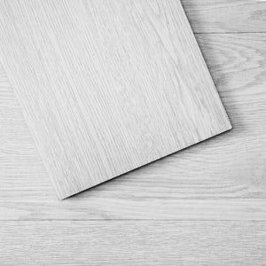 Self-Adhesive Vinyl Floor Tiles 36"x6" | 36 Pack 2.5mm Thick | Light Gray Wood Grain