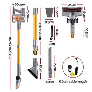 Cordless Stick Vacuum | 300W | Self-Standing | Golden